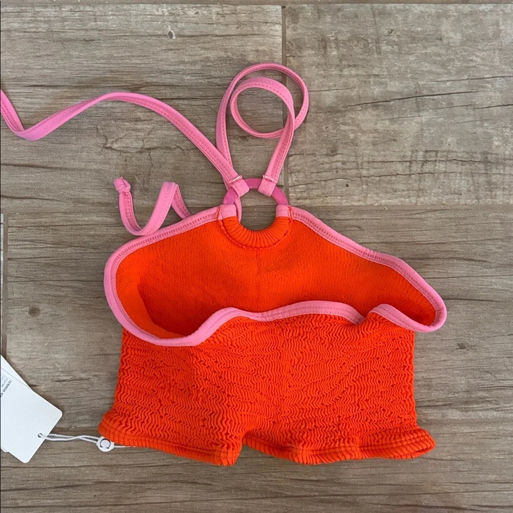 Clone Swim Two-Piece Swimsuit - Red and Pink- NWT